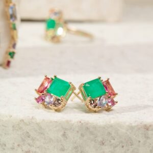 Brinco Encanto Pedra Fusion