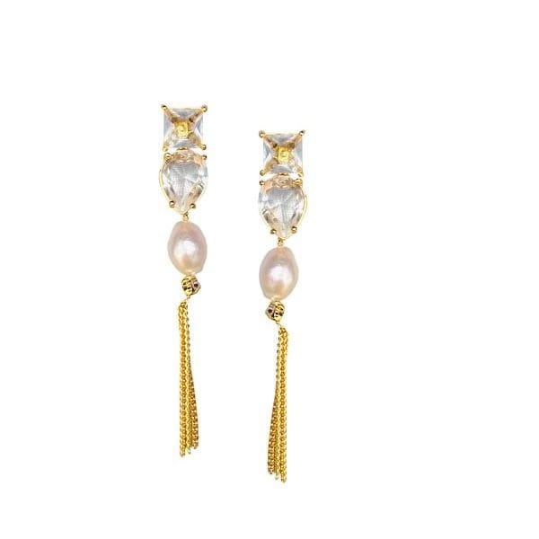 Brinco Zirconia Perola shell - Imagem 2