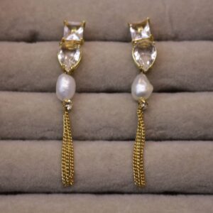 Brinco Zirconia Perola shell