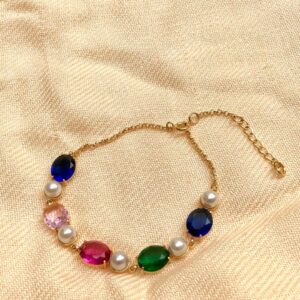 Pulseira Cristal Colorido