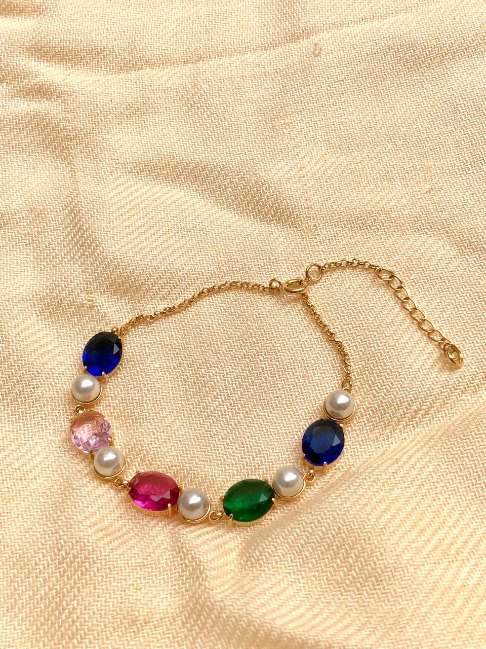 Pulseira Cristal Colorido