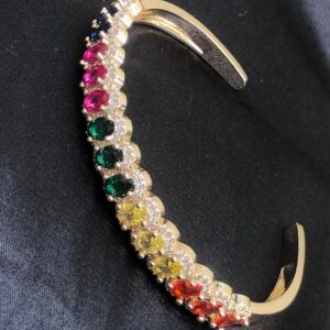 Bracelete Bordado em Zircônia