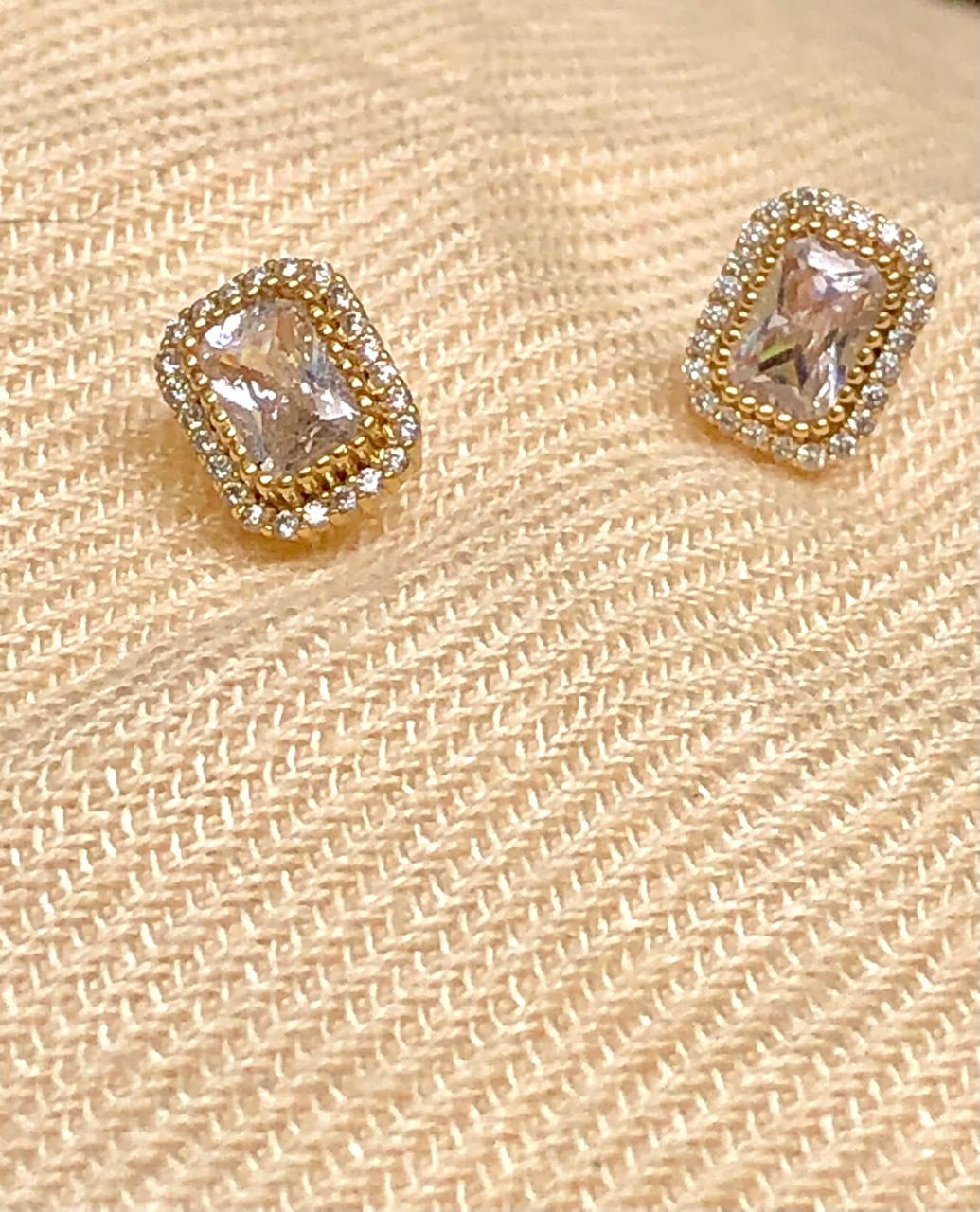 Brinco de Zircônia Branca - Imagem 2