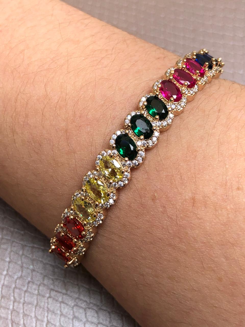 Bracelete Bordado em Zircônia - Imagem 3