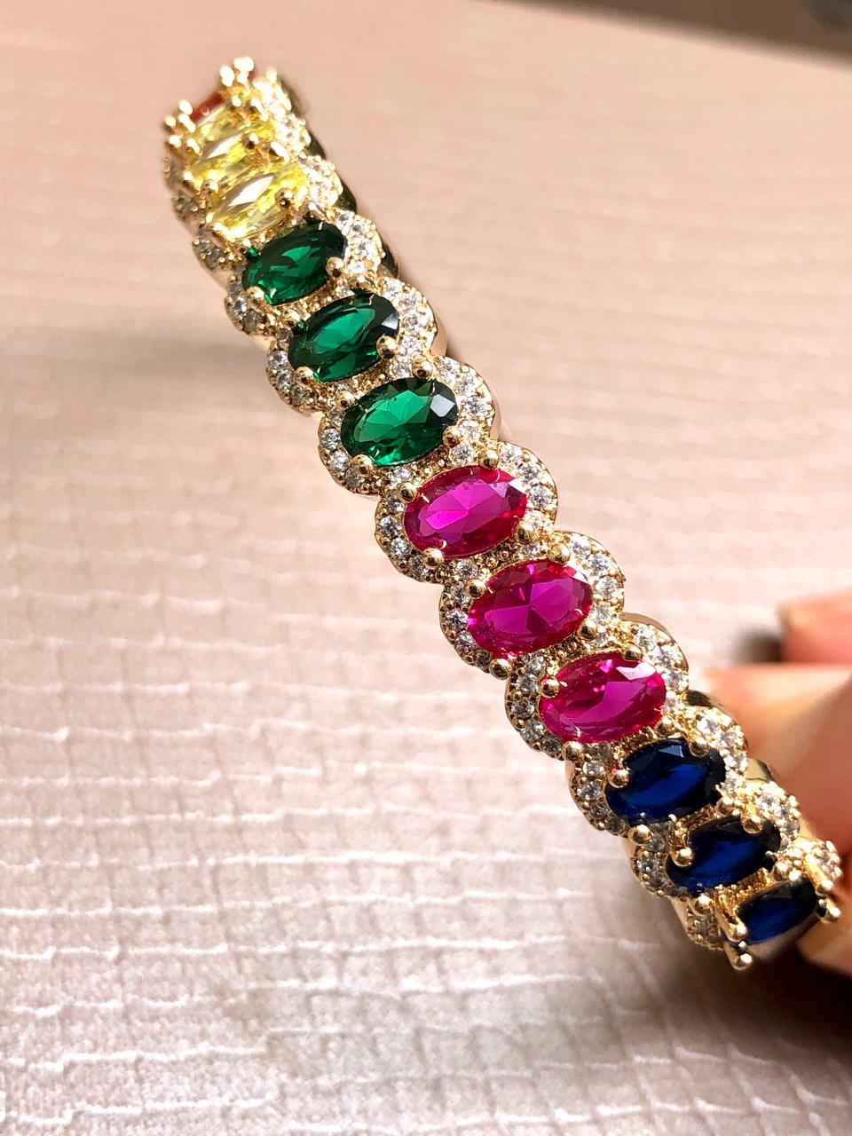 Bracelete Bordado em Zircônia - Imagem 4