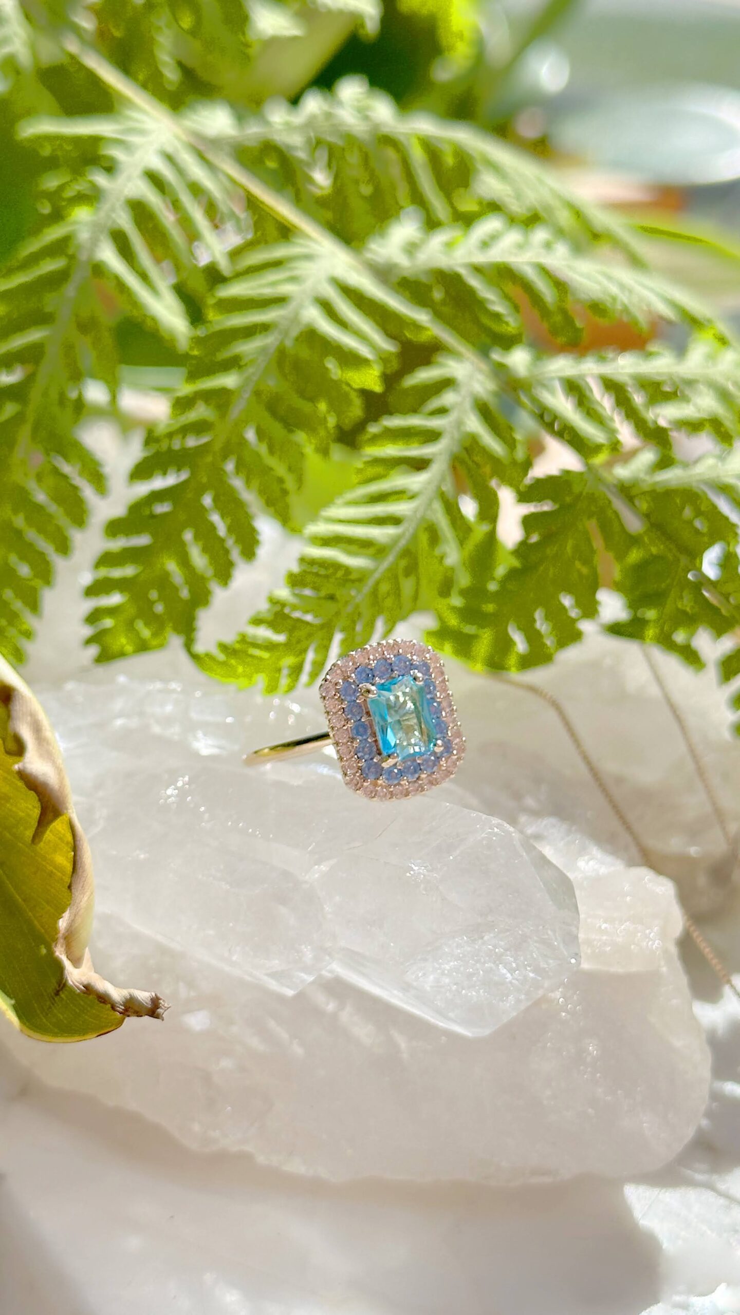 Anél Azul Celeste Tamanho 14 e 16 - Imagem 2