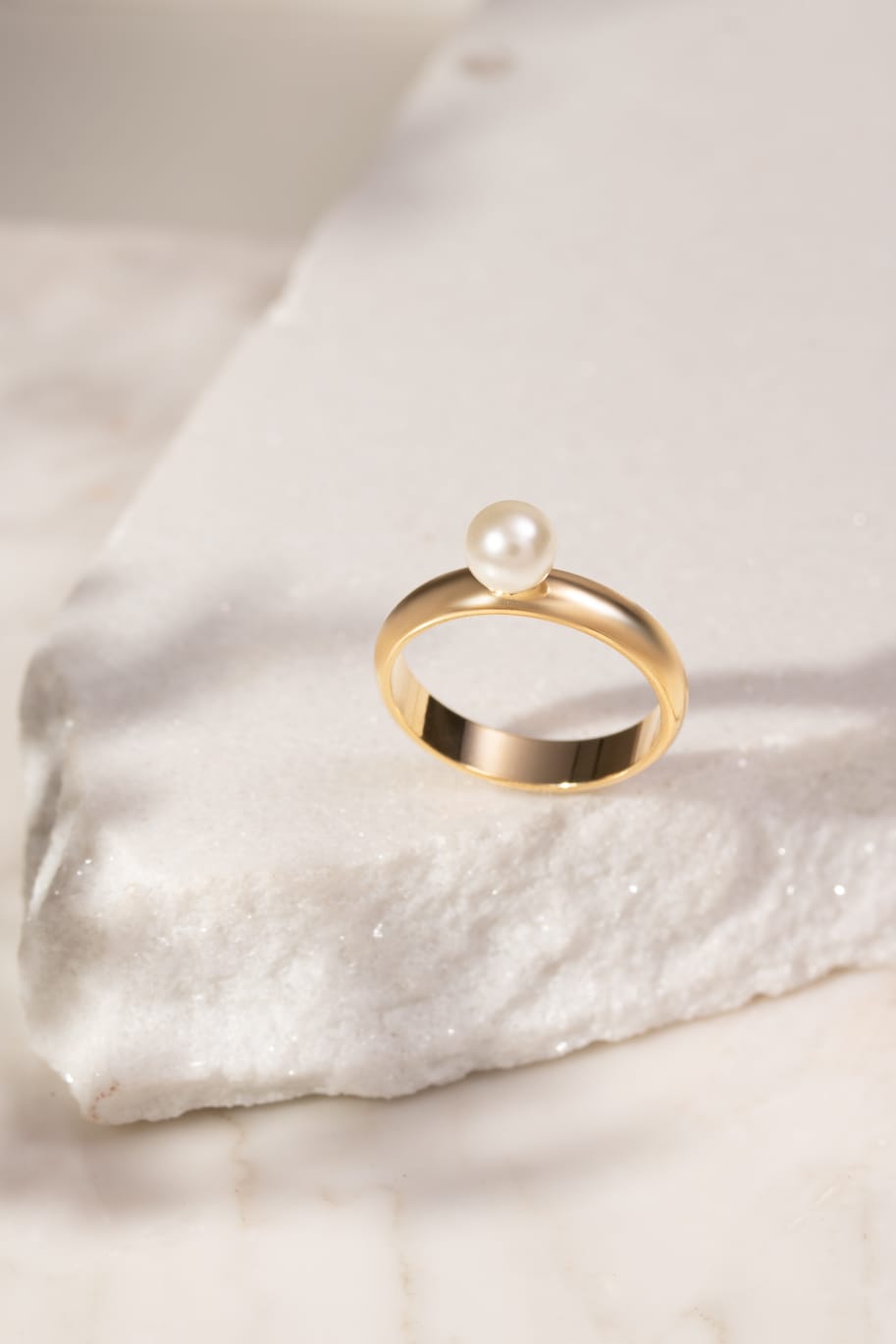 Anel Encanto Perolado Tamanho 14