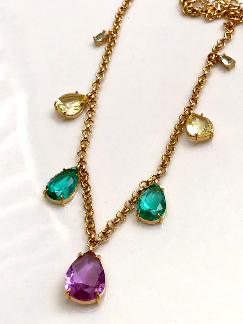 Colar Jardim de Cristais