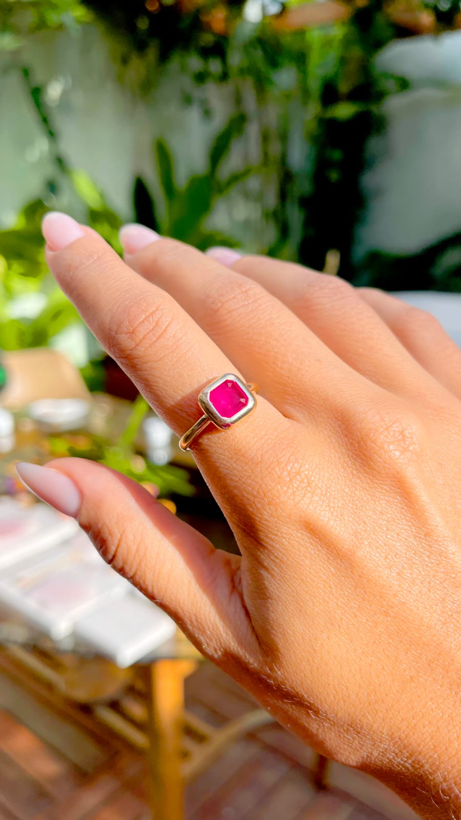 Anel Elegante Fusion Tamanho 19 - Imagem 2