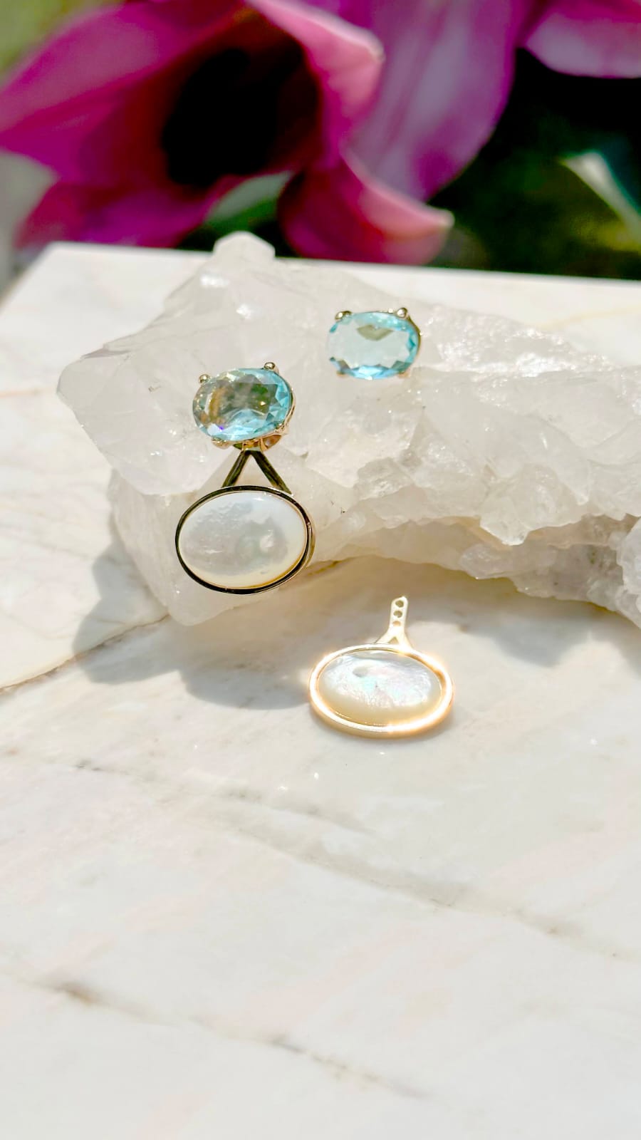 Brinco Cristal Madreperola - Imagem 3