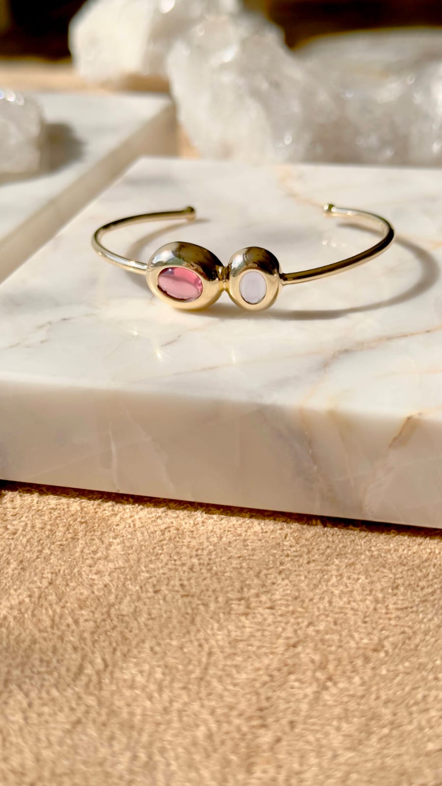 Bracelete Cristal Turmalina Cravação