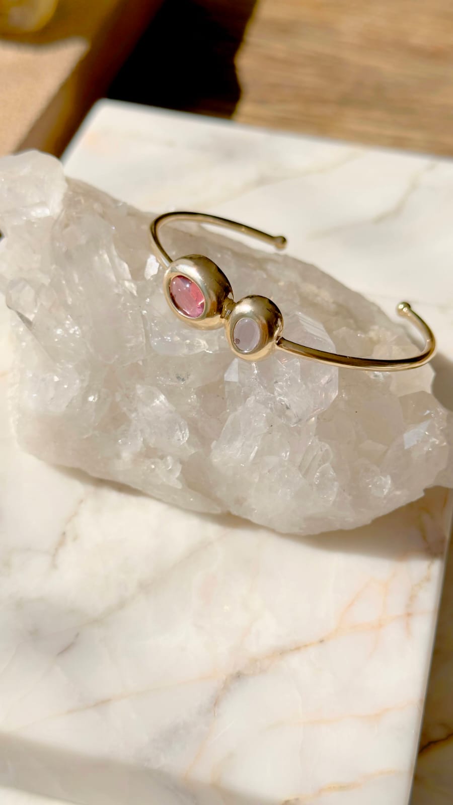 Bracelete Cristal Turmalina Cravação - Imagem 3