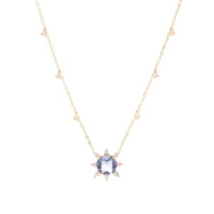 Colar Cristal London Blue