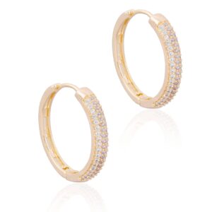 Argola com Cravação em Zirconia